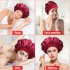 3 Pezzi Cuffia Seta per Ricci Bonnet Notte per Dormire,