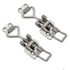 2 Pack OWACH Stainless Steel Adjustable Draw Latch Adjustable-Grip Padlockable