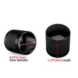 Wsays 4PCS Docking Hardware Cover Kit Knurled Magnet Caps Black Compatible with Harley Sportster XL Softail Dyna Touring Electra Glide Street Glide Road King 1994-2024