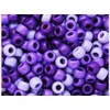 BeadTin Purple Ombre Opaque Mix 9mm Barrel Plastic Pony Beads