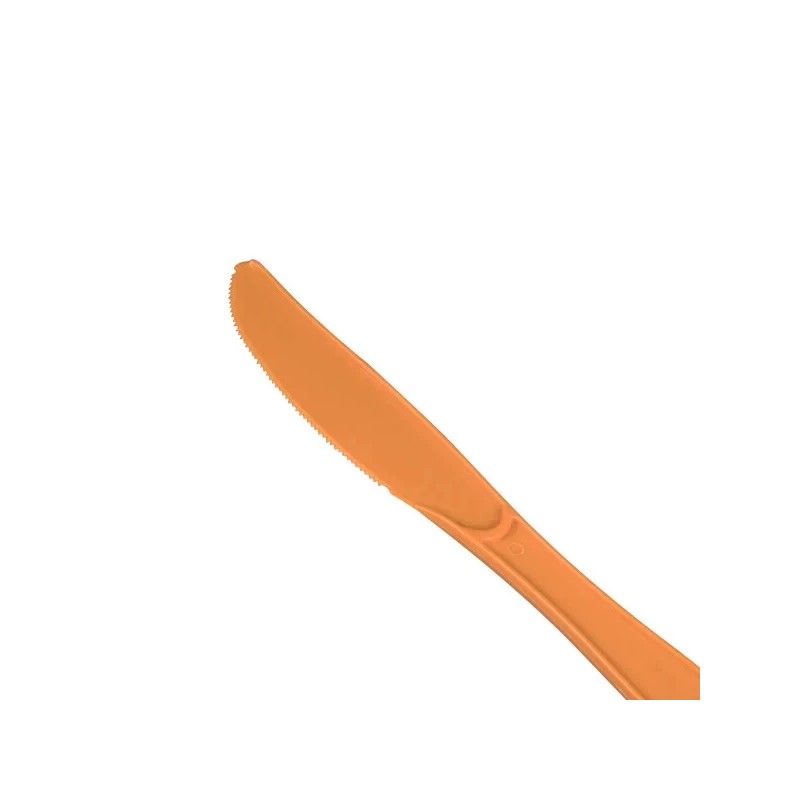 Karat PP Plastic Extra Heavy Weight Knives - Orange -