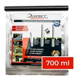 Quikset Pro 2-K Chemical Dowel 700 ml for Natural Ground Fence Post Fence Post Post Dowel Set without Concrete