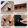 QZKJQDD 20 Stück Kabelhalter, Kabelhalter Selbstklebend, Kabel Organizer, Wiederverwendbare Nylon