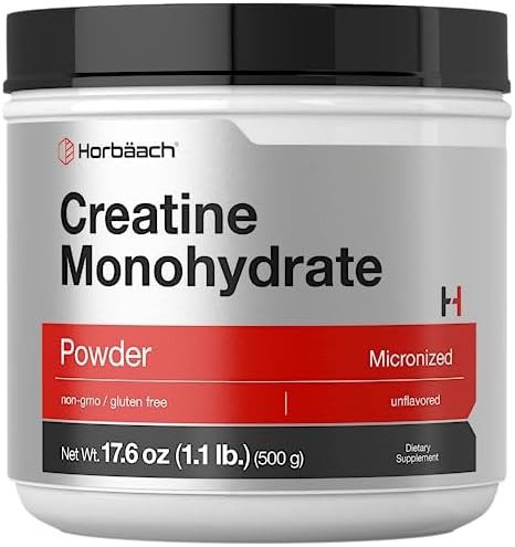 Horb ach Creatine Monohydrate Powder, 500 Grams (1.1 Lb)