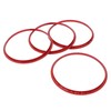4pcs AC Vent Ring Outer Trim Aluminum Alloy Air Conditioning