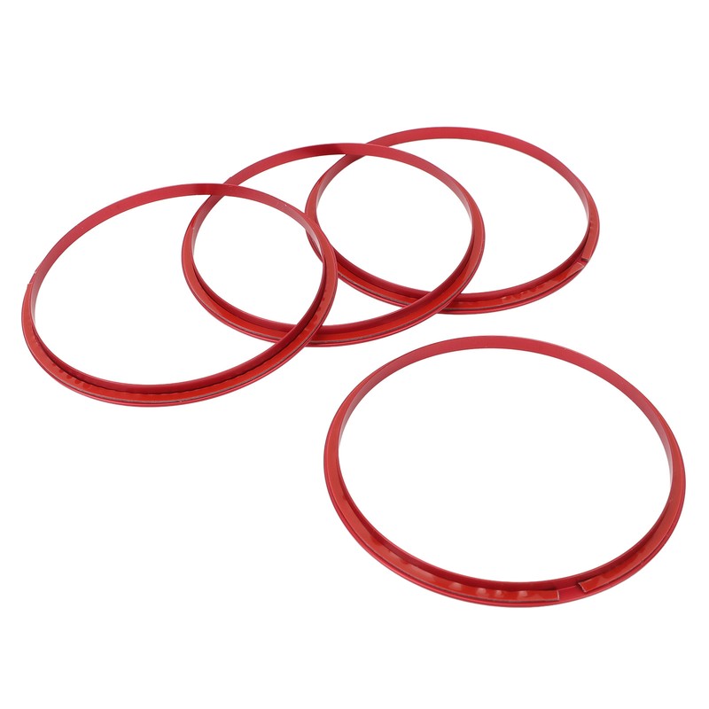 4pcs AC Vent Ring Outer Trim Aluminum Alloy Air Conditioning