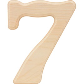 Hillman 847328 Pine House Number 7, 6.5-Inch Wood