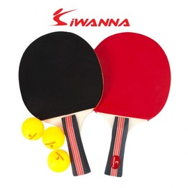 iWanna509 Table Tennis Racket Heavy and Thick Shakehand 3.0 Set