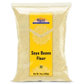 Rani Soya Beans Flour (Soy flour) 14oz (400g) ~ All Natural | Vegan | Gluten Friendly | NON-GMO | Kosher | Indian Origin