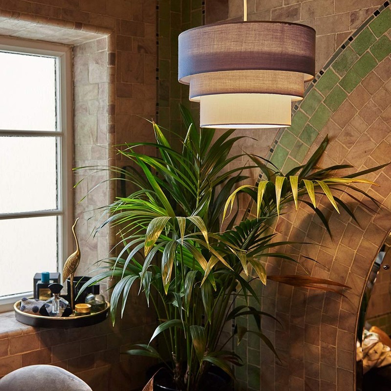 MiniSun Round Modern 3 Tier Fabric Ceiling Pendant Lamp Light