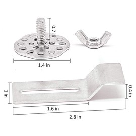 MOCOST Sink Clips-10 Pack Kit, Undermount Sink Clips, Epoxy Sink Clip Kits, Undermount Kitchen Sink and Bathroom Sinks Brackets Heavy-duty