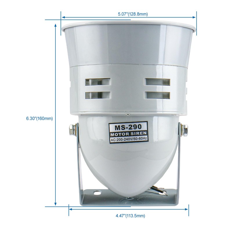 Baomain Motor Siren AC110V 110DB 0.5A Sound Alarm Industrial Accessory