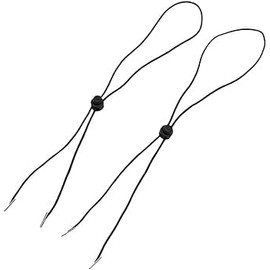 Gowxs 10 Pcs Adjustable Hat Strap Clip Hat Windproof Cord Fastener Cap Retainers with Clips for Fishing Boating Sports and Outdoors Hunting and Fishing Black