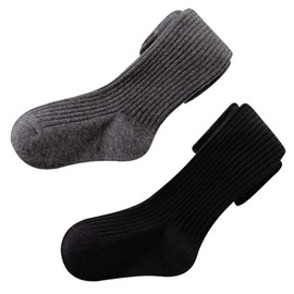 Snegyu Multi Pack Warm Tights for Girls Plain Color Strip Tights School Socks Leggings Cotton Rich Baby Girl Toddler Thick Knit Pantyhose for 3-5 Years