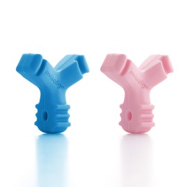 Invisalign Munchies EPS Aligner and Retainer Tray Seaters, Blue and Pink Aligner Chewies, (Pack of 2)
