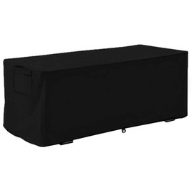 Aiggend Deck Box Cover - Waterproof Deck Box Cover Oxford Fabric Garden Storage Box Cover 123 * 62 * 55CM (Color : Black)