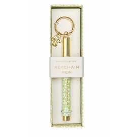 DesignWorks Ink Boxed Keychain Pen with Gold Foil Phrase and Charm, Stay Groovy