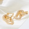 Hanaoops Hoop Earrings for Women Hanging Double Oval Hoop Earrings