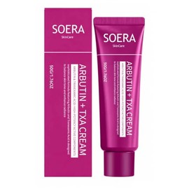 Crema iluminadora coreana oficial SOERA, arbutina y ácido tranexámico, crema facial para tono de piel desigual y apariencia de manchas oscuras para ru