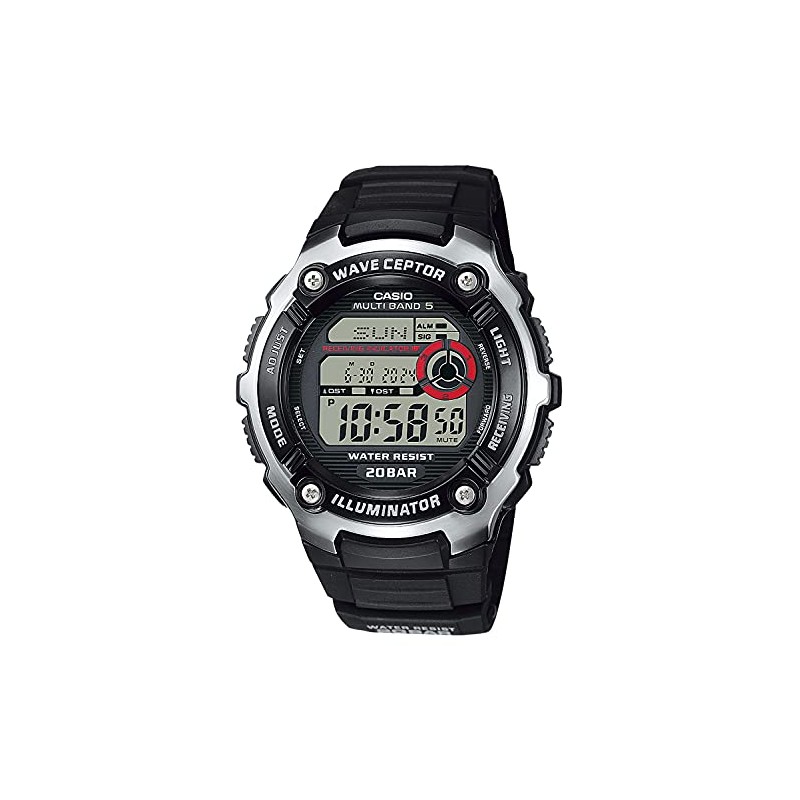 Casio WV-200 Watch, Casio Collection, Black, 1 piece, Newest model