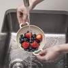 Zeal Colander Small (6”/15cm), Melamine, Cream, 19.5 x 15 x