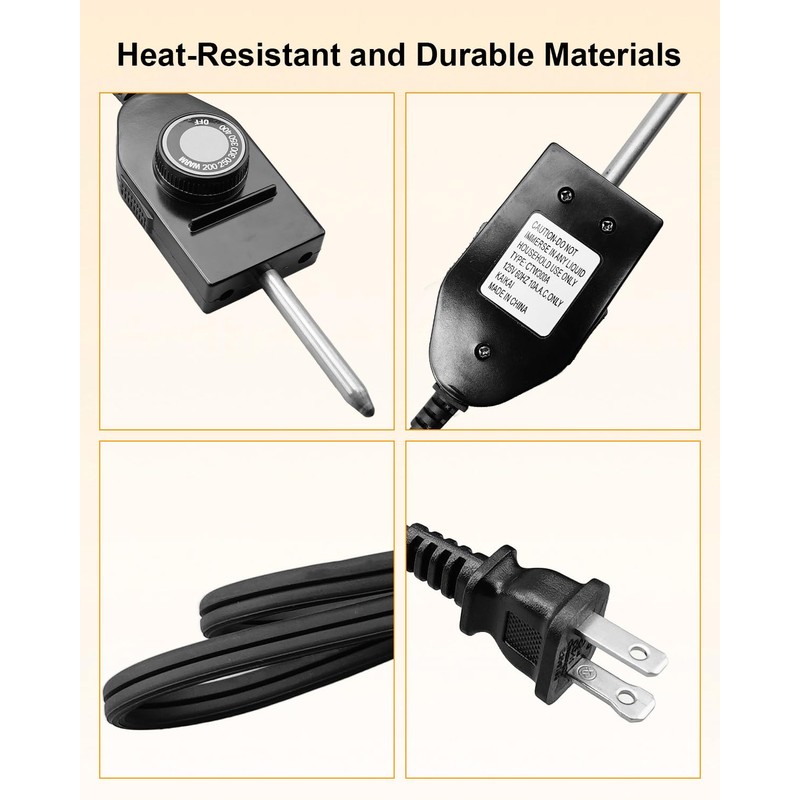AUGREX Electric Skillet Griddle Power Cord Replacement Fit for Presto