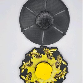 3D Printed Flying Honeybee Spinner (Animation only viewable through methods in description) - Specification: Both Spinners