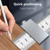 Meiliyizu Steel Ruler Positioning Block, Woodworking Ruler Adjuster, 39mm Length