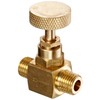 PIC Gauges NV-B-1/4-MXM Brass Needle Valve, 1/4" Male NPT X