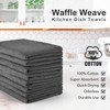 PY HOME & SPORTS 8 Pack Cotton Waffle Weave Kitchen