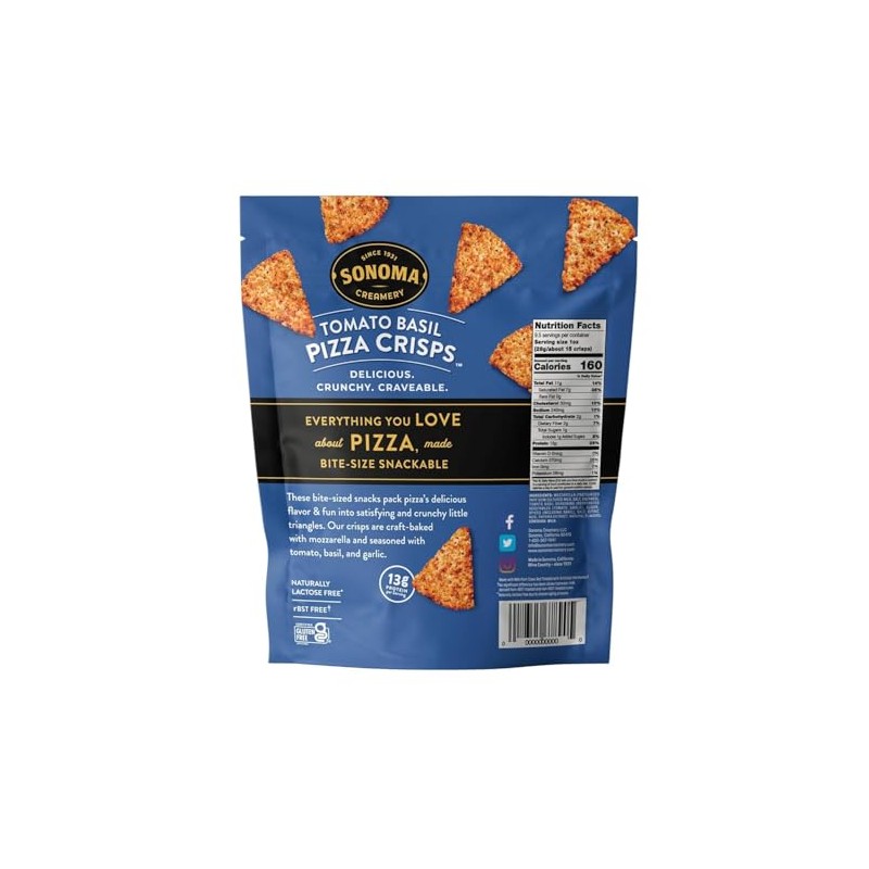 Sonoma Creamery - Pizza Crisps, Tomato Basil, 9.5 Oz (3