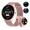 Anfei 1.28 Ft Pantalla HD Táctil Smart Watch mujer, Reloj