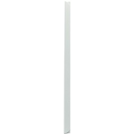 LEO's - 100 x Spine Bars White DIN A5 (210 mm) FH 3-4 mm for approx. 30 Sheets - Clamp Rail for Binding Unpunched Paper Documents and Sheet Collections - Clamp Strip Made of Hard PVC