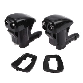 HEROFFIX 2pcs Windshield Washer Nozzle for Toyota Corolla 2005-2008 Front Windshield Spray Nozzles Wiper Spray Washer Jet No.8538112280 Black Plastic