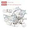 uxcell 10 Pcs 1/8" Offset Canvas Clips, Picture Framing Mirror