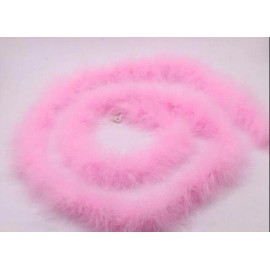 Feather Paradise 10 Yards Long 76g  Pink Turkey Feather Marabou Boa Wedding Party Scarf