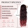 BHF HAIR Red Long Curly Ponytail Extension 26 Inch Drawstring