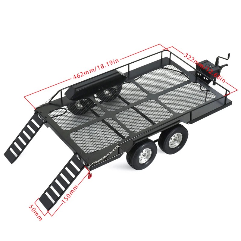 RC Trailer for 1/10 RC Crawler Axial SCX10 90046 AXI03007