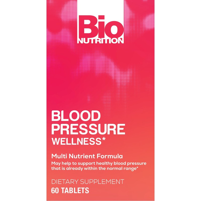Bio Nutrition Blood Pressure Wellness Tabs, 60 Count