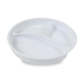 OGISO 17640000B100 3 Divider Plate with Depth 8.9 inches (22.5 cm), Easy to Scoop, Deep Divider Plate, Lunch Plate