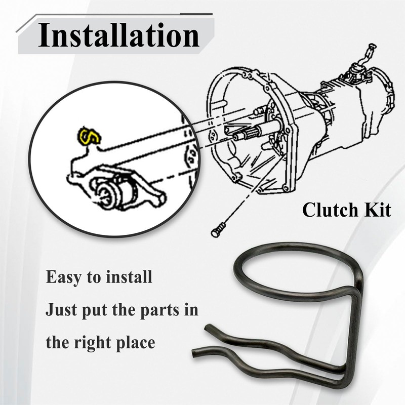 Ebrmeiwo 4 Pcs 4338855 Automotive Clutch Fork Return Spring, OEM