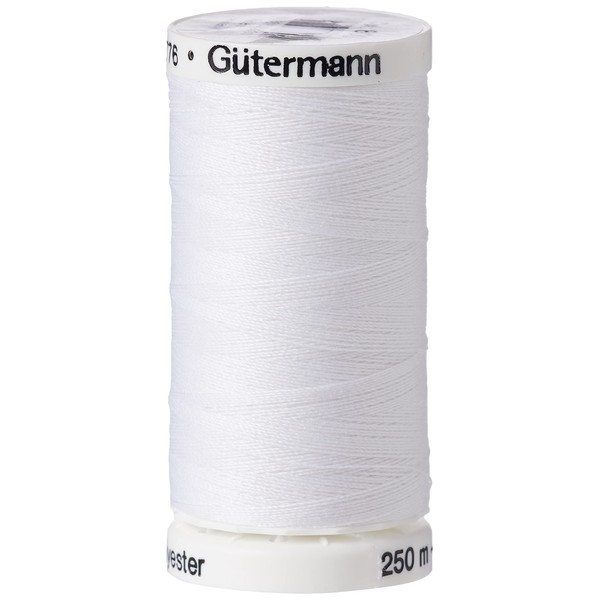 Gutermann Sew-All Thread, Polyester, White, 250 m