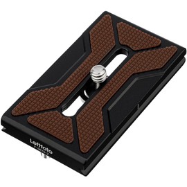 LEFTFOTO 70mm Arca Swiss メタルユニバーサルカメラクイックリリースプレート デジタル一眼レフカメラ三脚ボールヘッド用アルカタイプクランプに適合