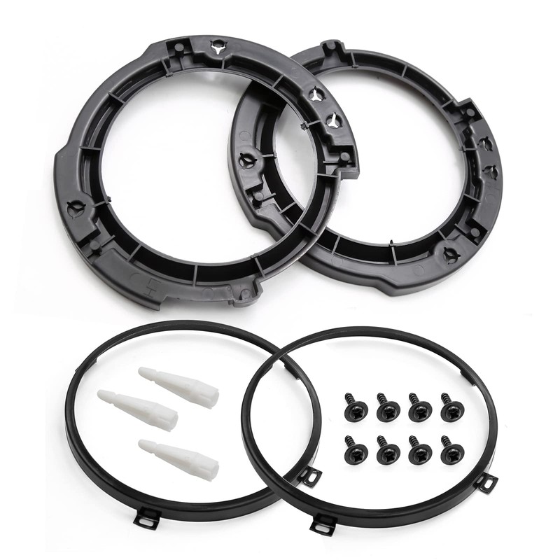 Hoypeyfiy 7 Inch Round Headlight Mounting Retaining Bracket Ring Set