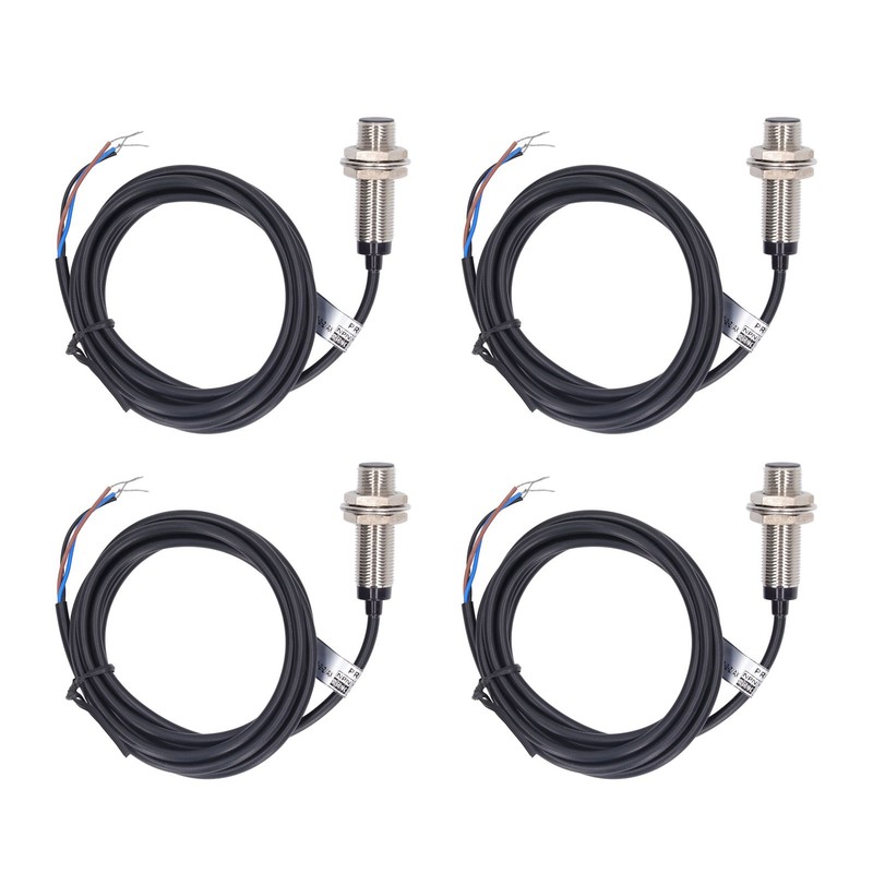 4 Set Inductive Proximity Switch 12mm Dia NPN DC 3