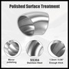 Hihaha 4 Pcs OD 2.5 Inch 45 Degree SS304 Stainless