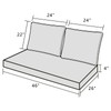 INFBLUE Outdoor Loveseat Cushion Set 46'' x 26'', Outdoor Deep