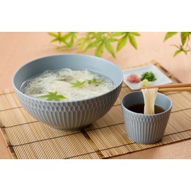 Yamakatsu Mino Pottery ODA05-3053B Noodle Bowl, Somen Bowl, Somen Bowl, Soba Boar, Ramen Donburi, Dinnerware Set, Approx. 7.9 inches (20 cm), Diameter Approx. 7.9 inches (8 cm), Oda Pottery, Mother's