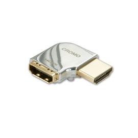 LINDY 41507 – CROMO HDMI Adaptern und Kopplern – 90 Grad rechts, Schwarz