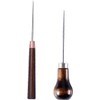2Pcs Awl Scratch Awl Wooden Handle Pin Stamping Tool for